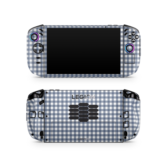 Navy blue gingham